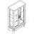 2 Doors Curio Cabinet With And Tempered Glass - Illuminates Your Belongings Lighted Adjustable Shelves Displays-121304008