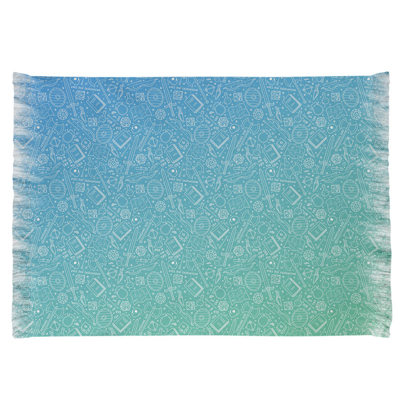Tapis bleu dégradé rpg Mcguigan, Non