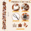 Fall Garland with Lights & Timer, Thanksgiving Fireplace Mantel Décor-137782190