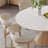Log Cream Style Slate Dining Table-105833686