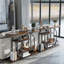 120cm Solid Wood Top Console Table