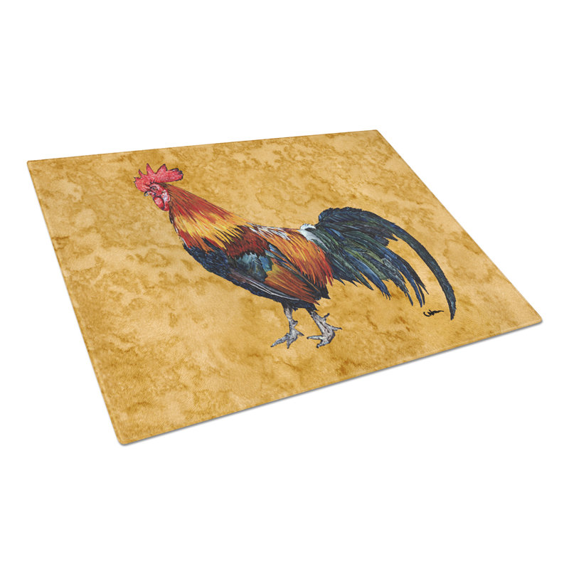 Jaiden Rooster Glass Cutting Board