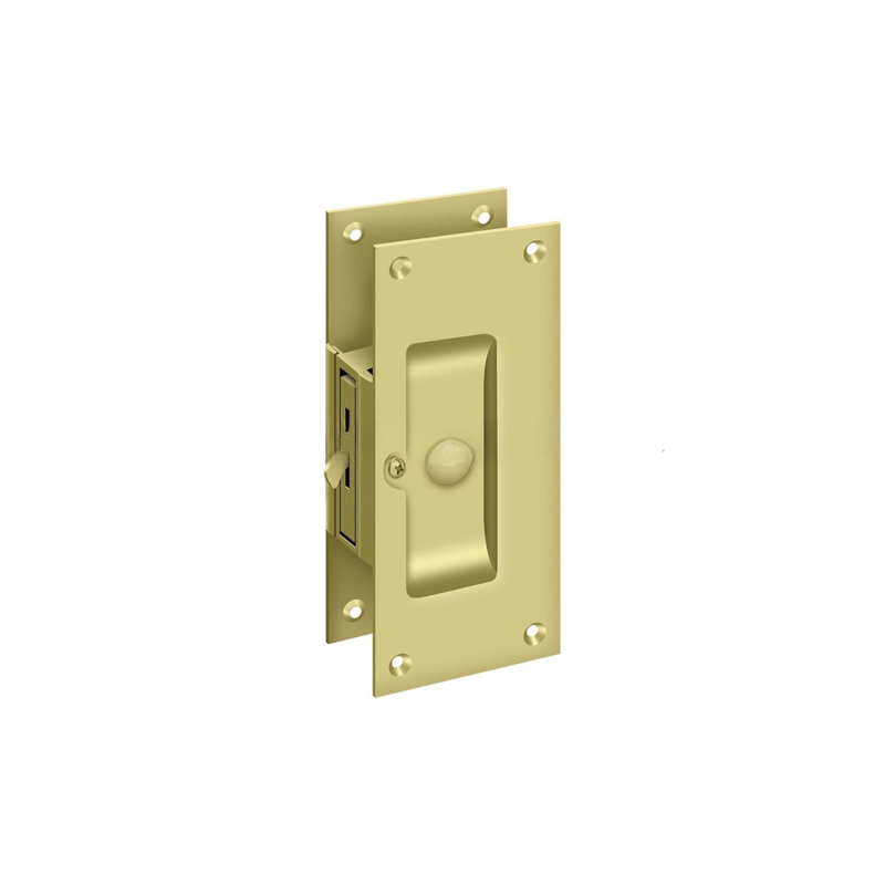 Pocket Door Hardware, Polished Brass