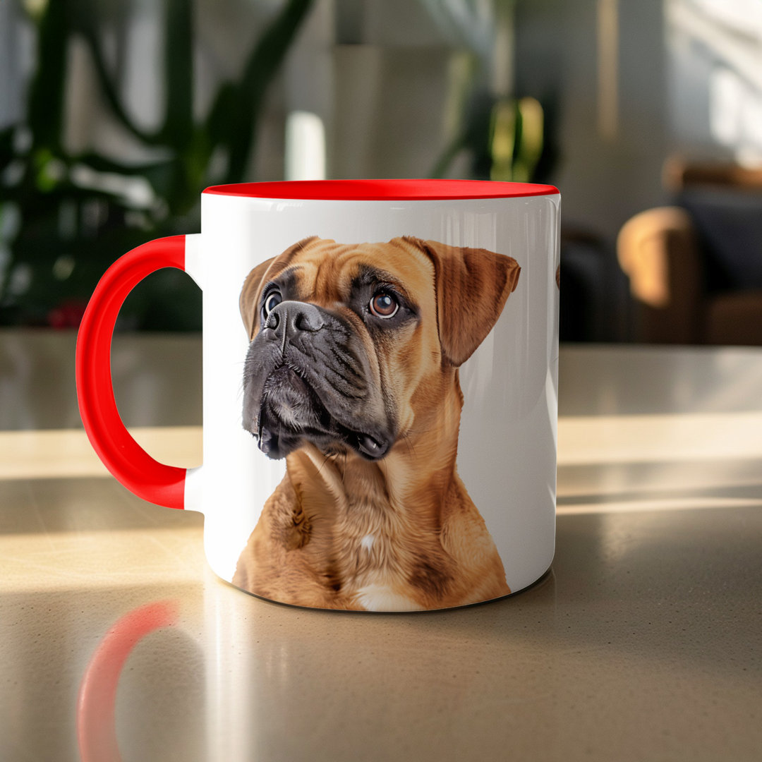 Set of 4 – Pinscher Dog Watercolor Art 11oz Coffee Mug