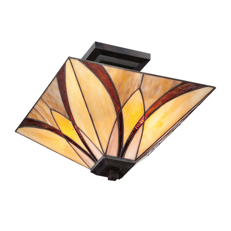 Jacir Glass Semi Flush Mount