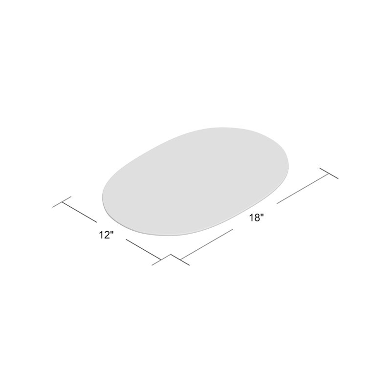 Annabelle Geometric Oval Placemat