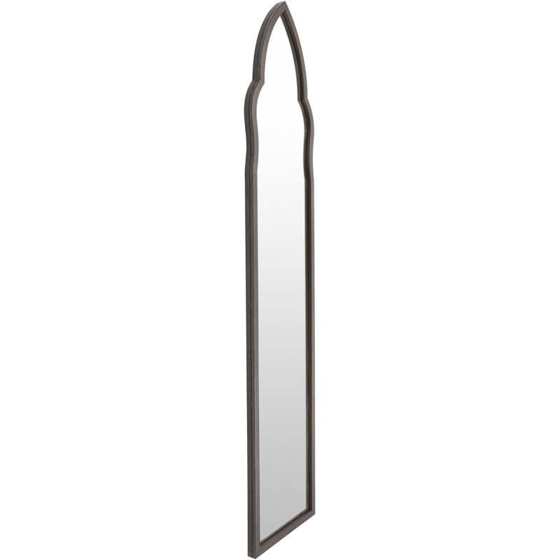 Iron Flat Wall Mirror, Gray