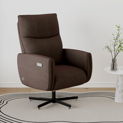 Power Adjustable Swivel Chair, Ergonomic Executive Office Chair with USB Charger, 90-125 Degree Tilt, Velvet Upholstery, 360 Rotation & Height Adjustment, Modern Desk Chair for Home Office