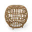 Table d'appoint en faux tissage de rotin pour l'intérieur et l'extérieur
