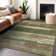 Machine Washable Indoor/Outdoor Christain ACN1284 Olive Rug