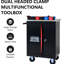 Armoire à outils en acier, 22,47 x 13,52 x 30,63 pouces - Armoire à revêtement thermolaqué noir et rouge avec fonction de verrouillage