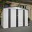 Outdoor Storage Shed, Utility Metal Tool Storage With Lockable Doors And Updated Frame Structure, Large Metal Garden Shed For Backyard, Patio Lawn-113767376-113767377