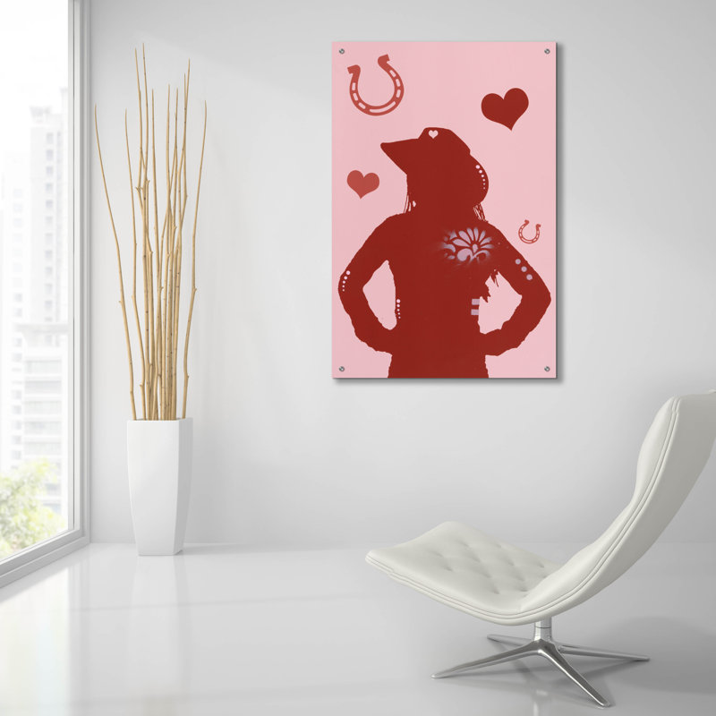 «Cowgirl debout» par Dean Russo, H 36 po x l 24 po x P 0,2 po