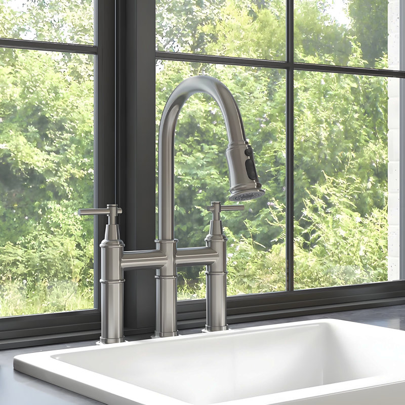 Dilon Pull Down Kitchen Faucet, Brushed Nickel