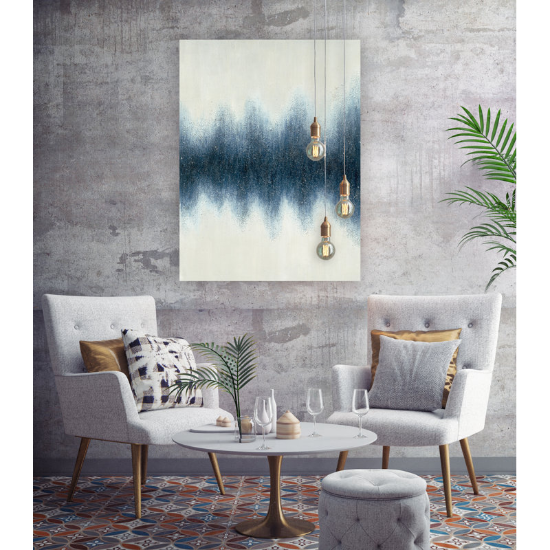 Peinture sur toile tendue, H 36 po x l 48 po x P 1,5 po