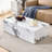 Modern MDF Coffee Table With Marble Pattern