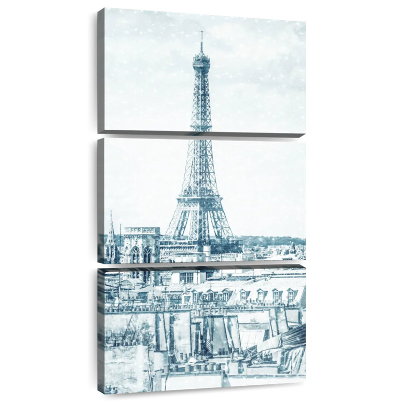 Retro Eiffel Tower, 32" H x 15" W