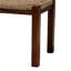 Banc d'appoint de style Mid-Century avec siège en algue tissée rectangulaire, pieds droits et structure minimaliste, fabriqué en bois, brun, 18,02 po de hauteur, 42,6 po de largeur, 16,26 po de profondeur, 16,38 lb