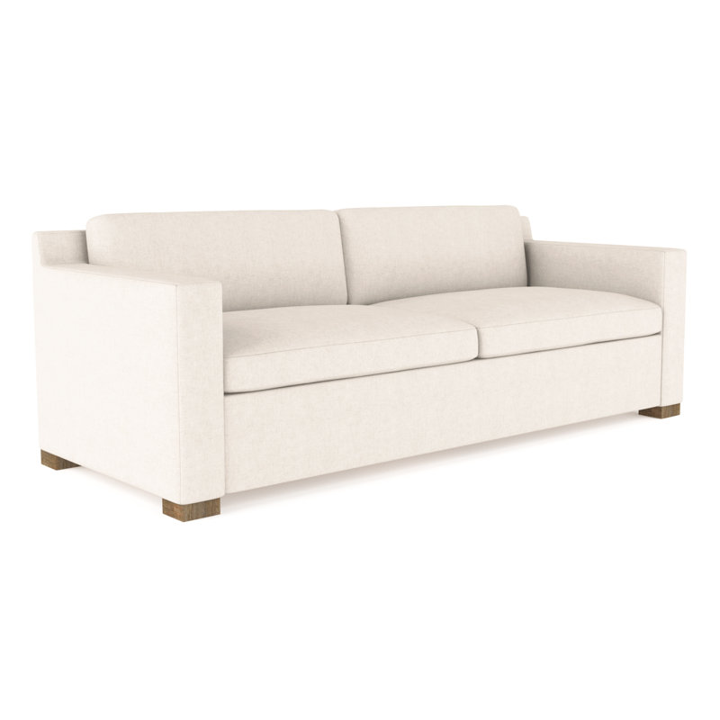 Canapé Mercer, Velours moelleux albâtre, H 33,5 po x l 96 po x P 39 po, Naturel