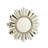 Wall-Mounted Sunburst-Shaped PU Art Decorative Mirror