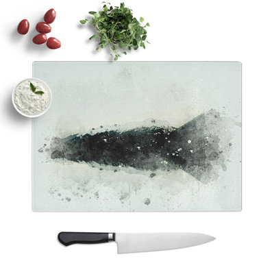 Glass Mountain Reflection in Argentina in Abstract Chopping Board