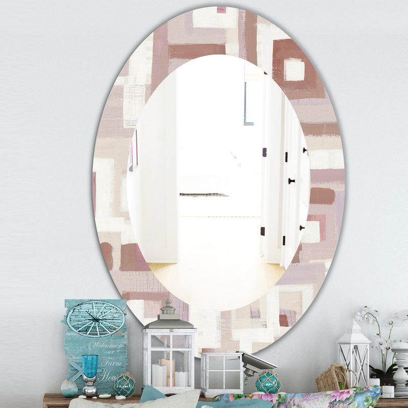 Miroir d'appoint Geometric Form Windows II, H 31,5 po x l 23,7 po x P 0,24 po