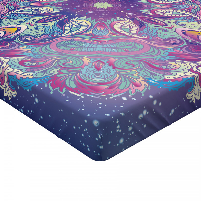Microfiber Paisley Fitted Sheet, Twin XL Fitted Sheet