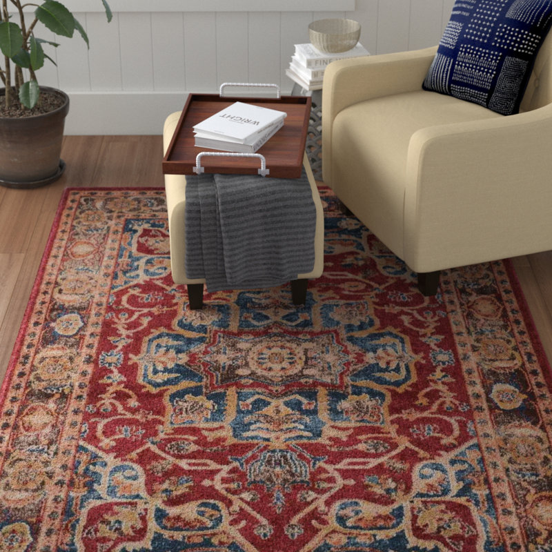 Safia Oriental Hand Woven Area Rug, Rectangle 201 x 274 cm