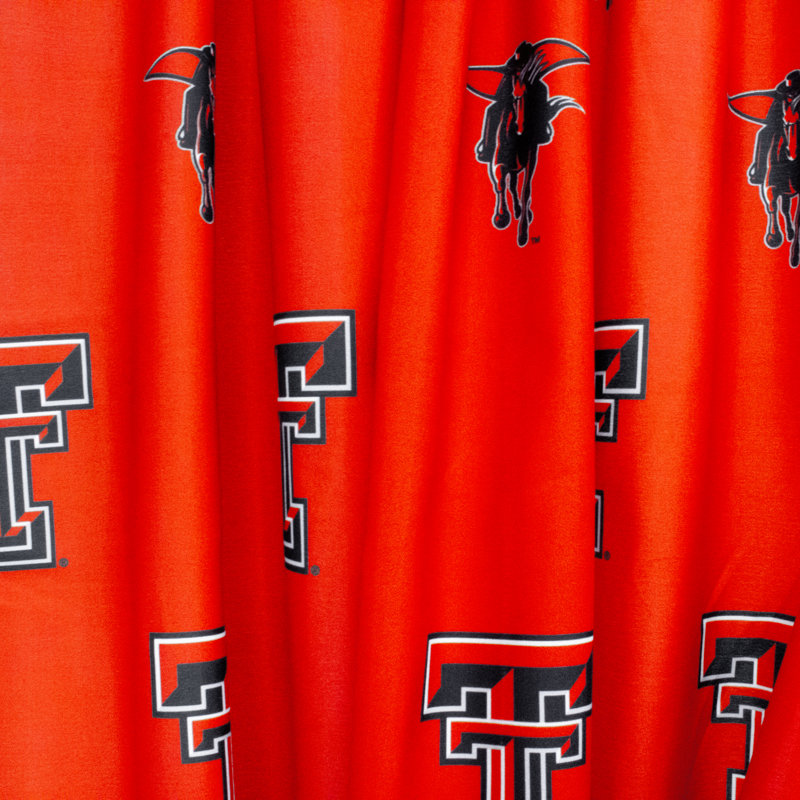 NCAA Semi Sheer Curtain Pair, 42" W x 63" L