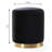 Fresno 16" Wide Velvet Round Standard Ottoman-840775174-895441232