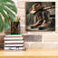 «Wester Style Decor Cowboy bottes and Hat» par Rey Klimt, art mural sur toile-1856671559