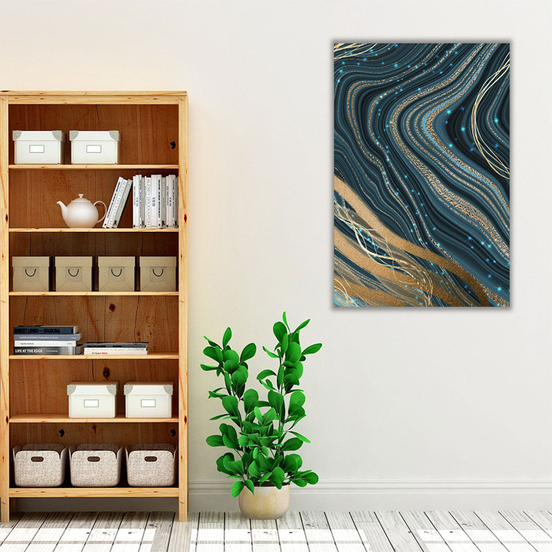 Marbré - impression sur toile, H 36 po x l 24 po