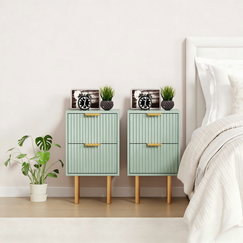 40cm W Manufactured Wood Bedside Table