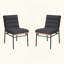 Ensemble de 2 chaises de salle à manger avec pieds en fer-1521721150