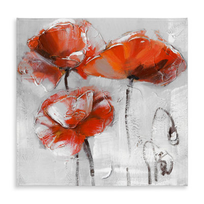Red Floral Botanical Tablecloth - Indoor Outdoor Home Decor