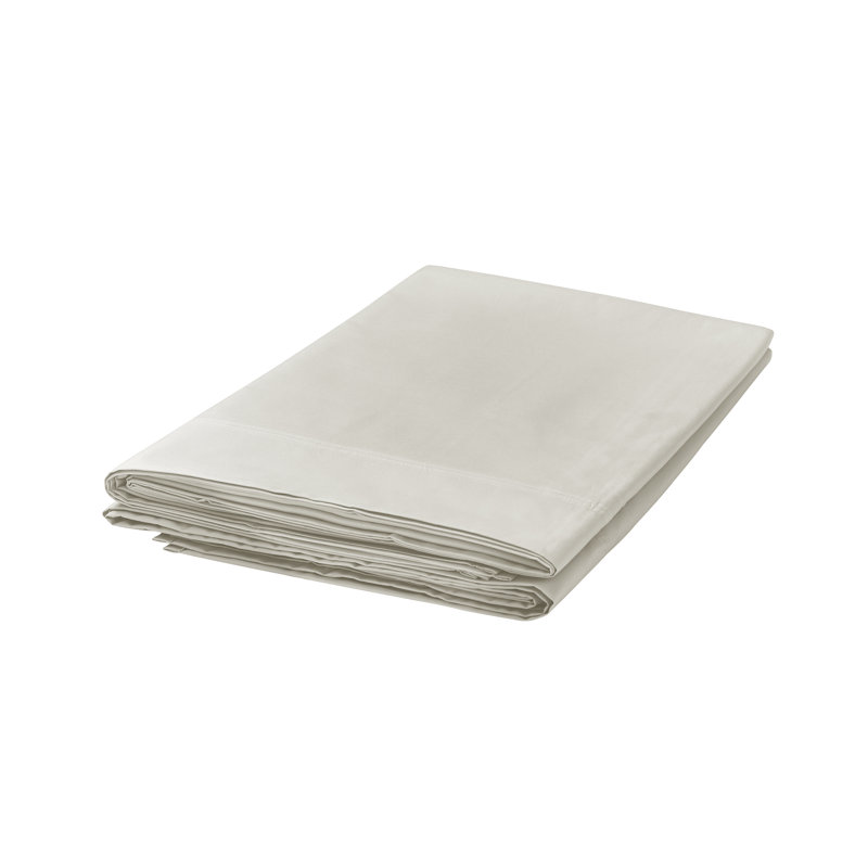300 Thread Count Egyptian Quality Cotton Flat Sheet, Beige, Super King (6')