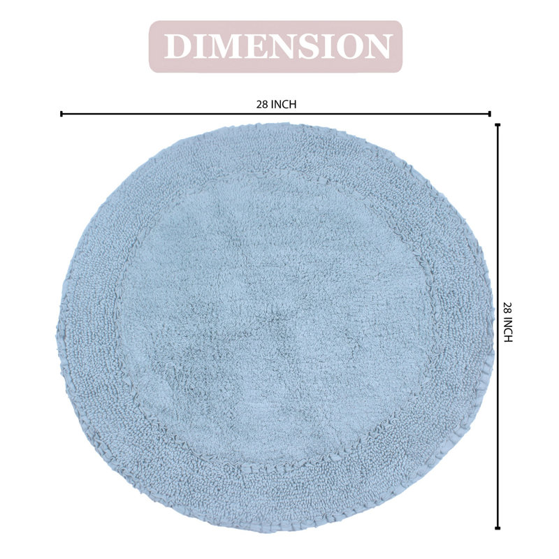 Tapis pour salle de bain 28 po, Bleu