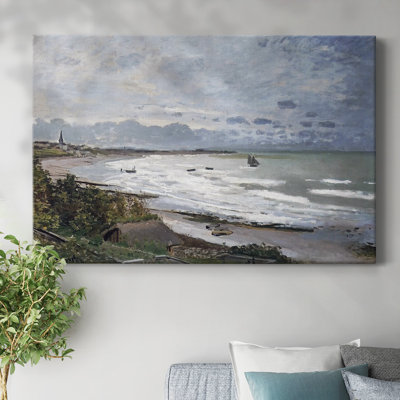 The Beach at Saint-Gallery Wrapped Canvas