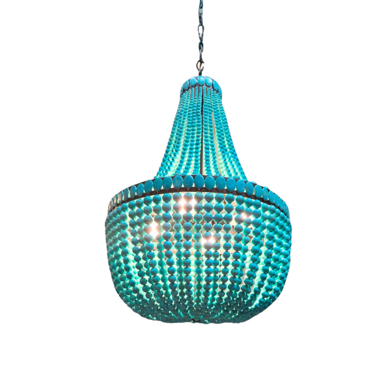 Celeste Turquoise Empire Chandelier