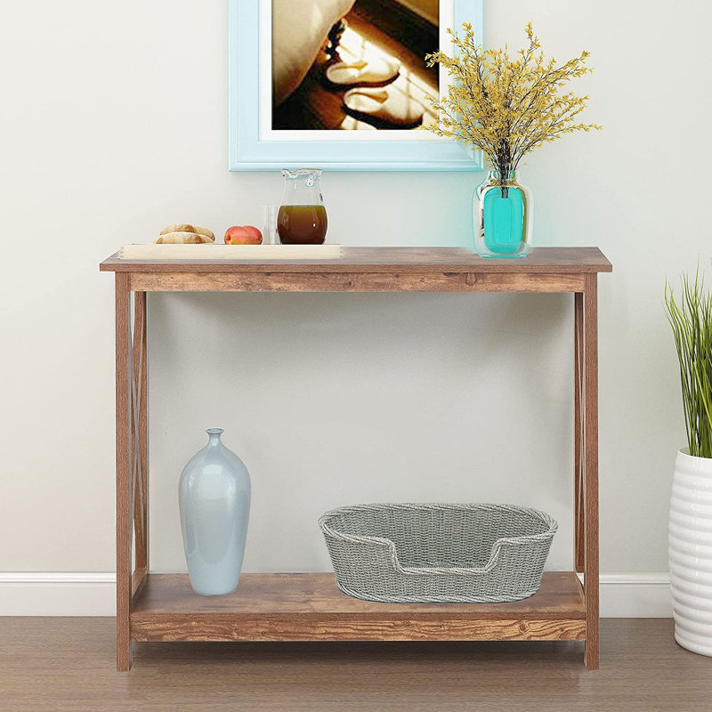 Console 39 po Applecroft, Bois rustique