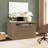 Arne Wood Twin Door Desk Dream Console with Mattress and Cover, Light Oak