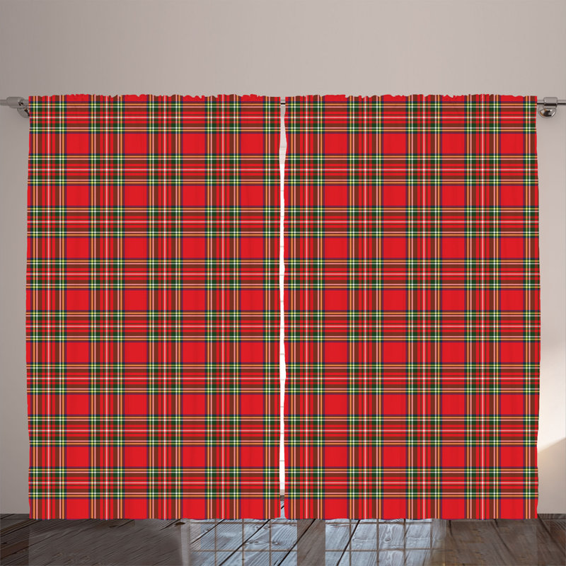 Rustic curtain, Irish cultural classic, multi -colored