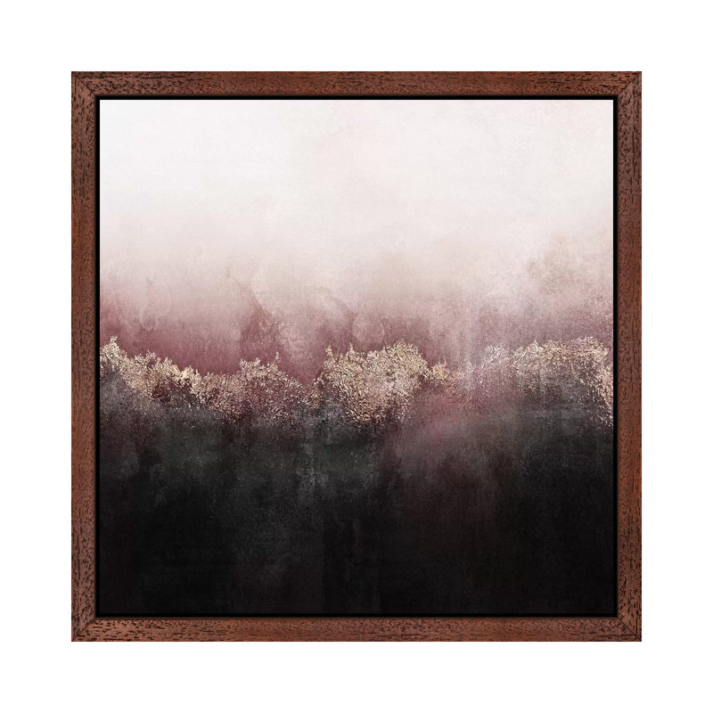 Pink Sky by Elisabeth Fredriksson - 1 Piece Wall Art on Canvas, 66.04 cm H x 66.04 cm W, Brown Framed