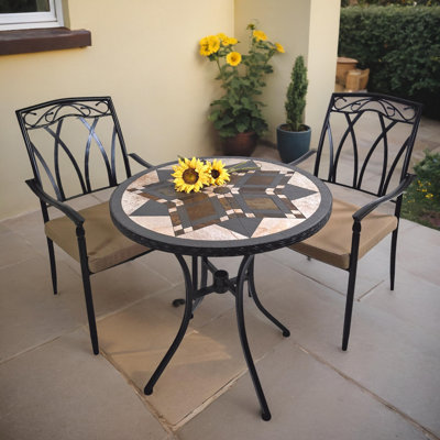 Darwin 2 Seater Bistro Set with Cushions