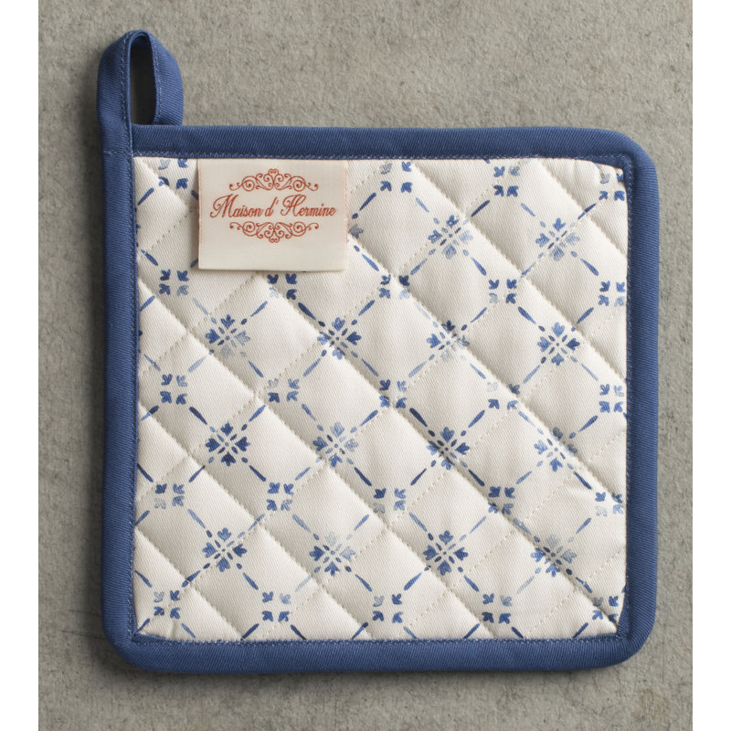 Maison D' Hermine Faience Floral Cotton Potholder Set