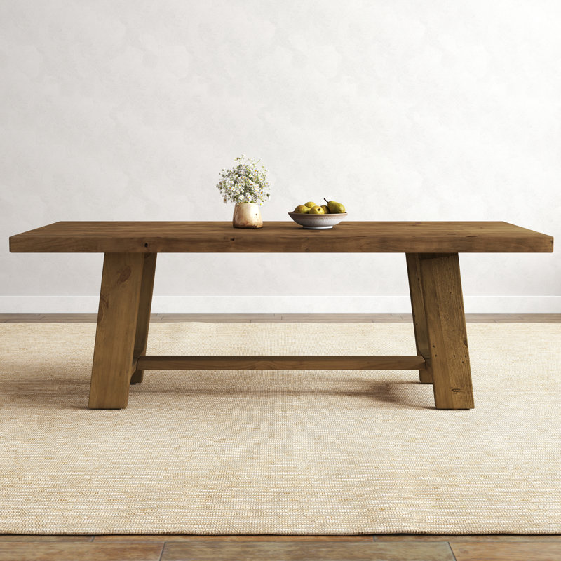 78.7'' Solid Wood Dining Table, Walnut
