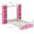 Oaklee Standard Bed with Shelves-1145890478