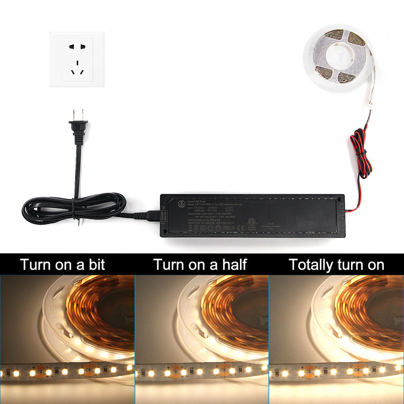 24V Black Electronic Transformer, 60W