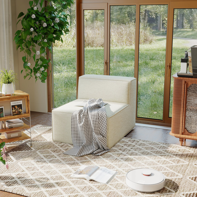 Fauteuil de coin Compression Comfy Cloud, Blanc