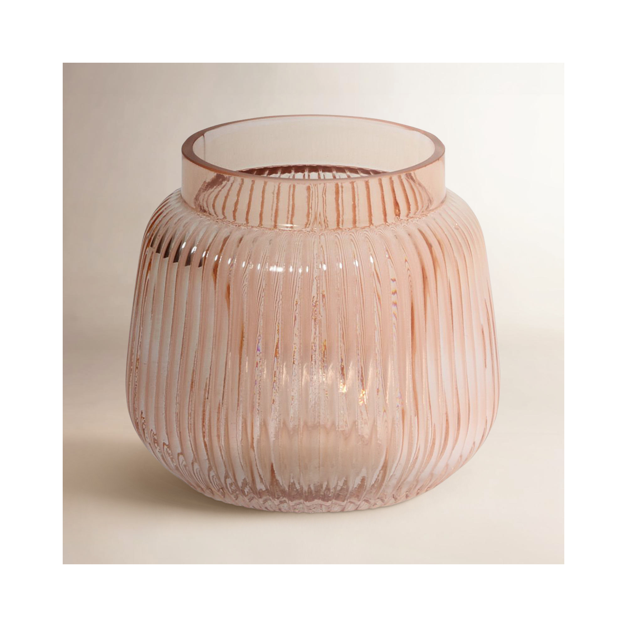 Brigida Handmade Glass Table Vase, 6" H x 6" W x 6" D